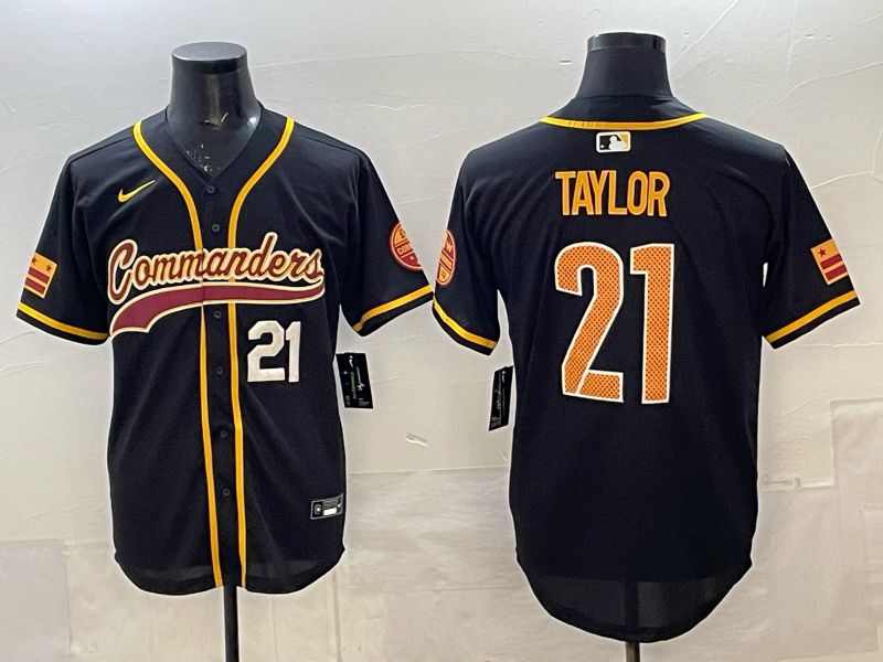 Men 2025 Nike Washington Commanders #21 Taylor Black 3th generation Joint Name Limited NFL Jersey 002